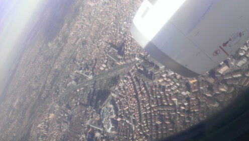View from airplane, Istanbul